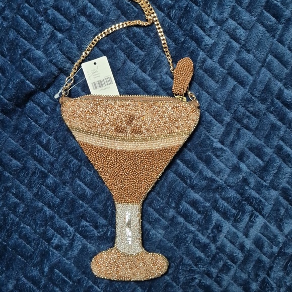 Anthropologie Espresso Martini Beaded Icon Crossbody Bag, New With Tags - Picture 17 of 17